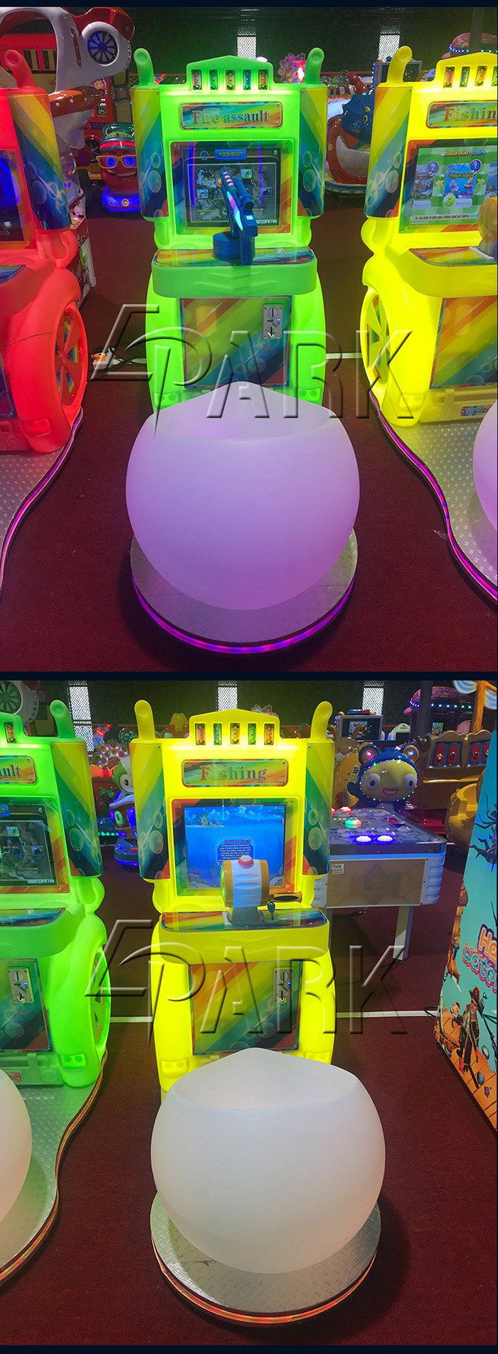 Kids Action Game Truck Housing Coin Operated Game Machine With HD LCD Screen