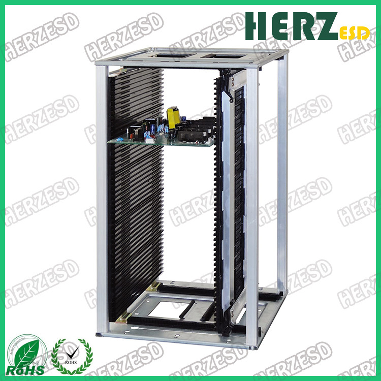 Temperature Resistance ESD Magazine Rack Fix Method Screw / Gear Track Adjustable