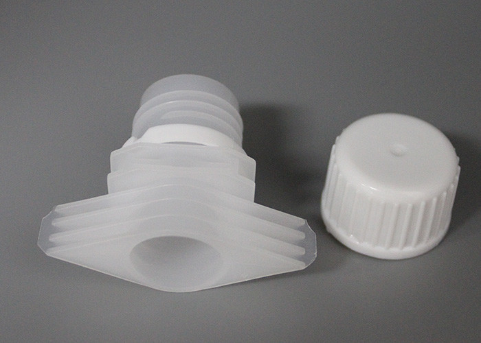 Clear Plastic Spout Suction Nozzle Caps With Double Gaps 16mm Inner Diameter
