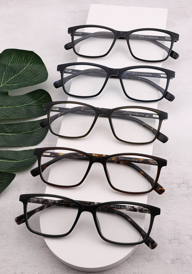 Random Acetate Optical Glasses Square Spectacle OEM Non Allergenic