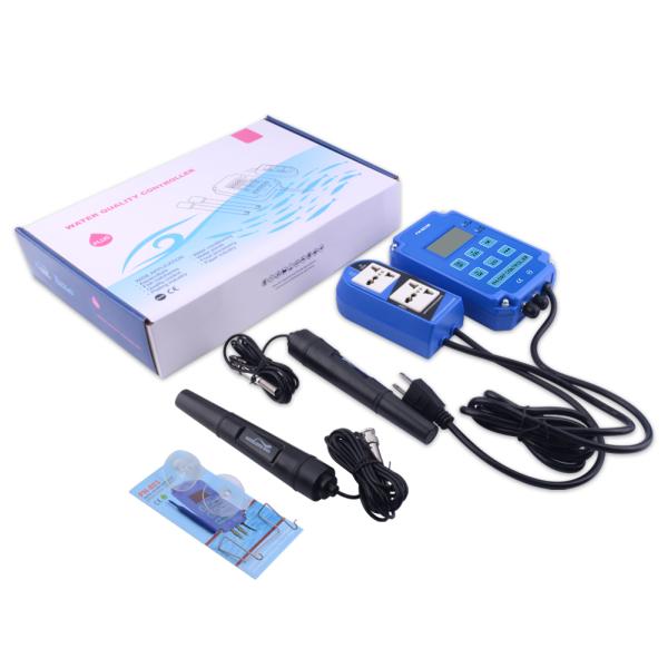 WiFi Output PH ORP Redox Controller with Replaceable BNC Probe and Dual Electrodes for Aquarium Hydroponics