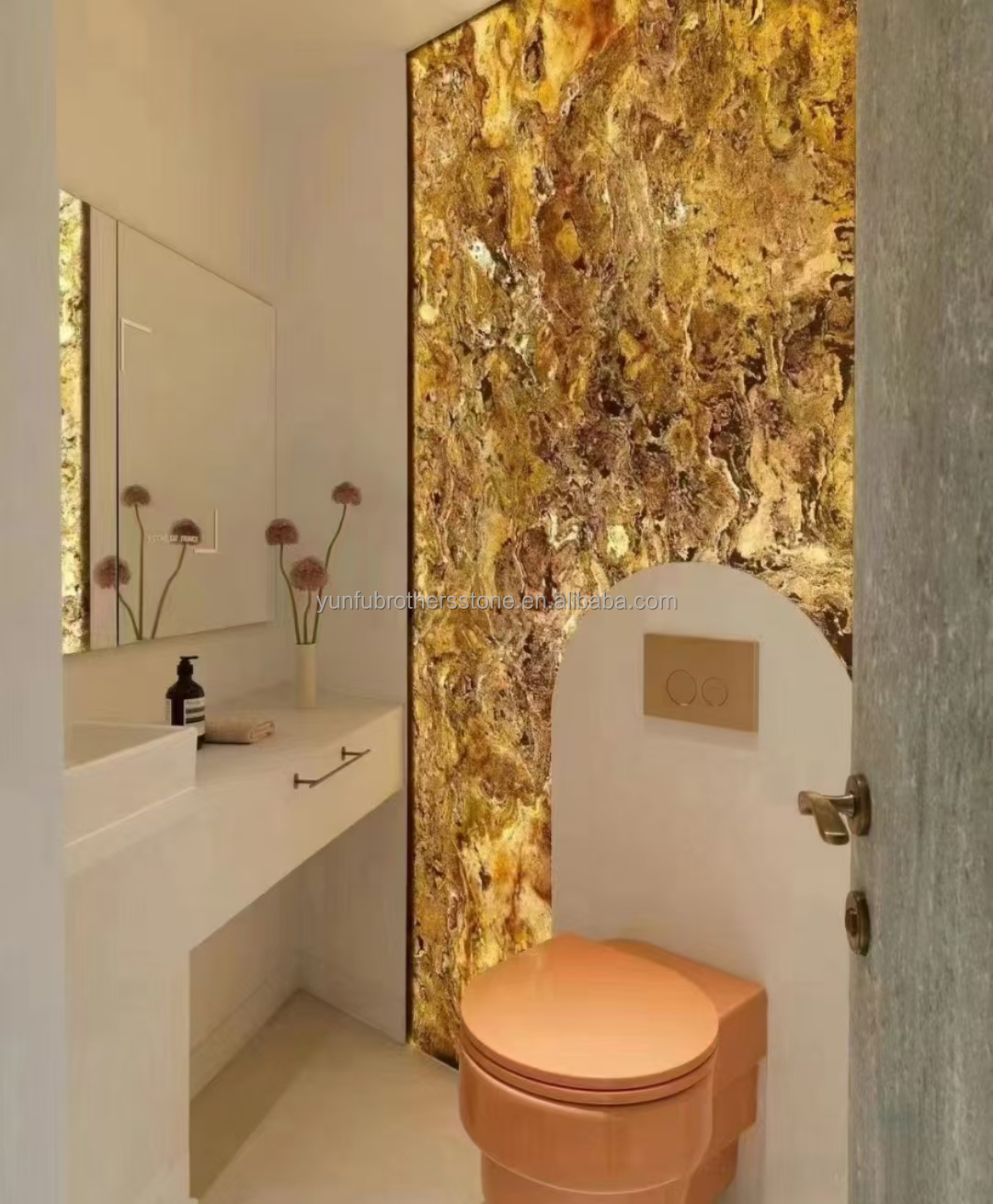Ultra-Thin Backlit Stone Panels for Modern Style Indoor Decoration in Villa and Hotel