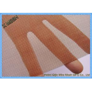 Pure Copper Metal Wire Mesh Sheets Square Hole Bending Selvage For Shielding
