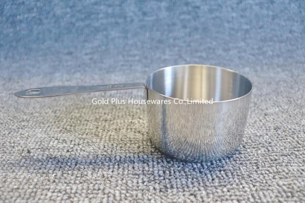 Custom kitchen metal stainless steel cups set for powder different sizes