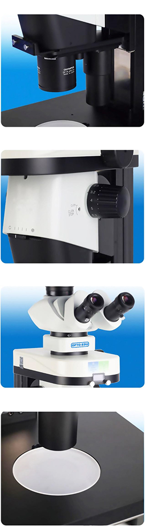 OPTO-EDU A26.4820 Motorized Fluorescent Zoom Stereo Microscope 0.63~6.3x 1/10