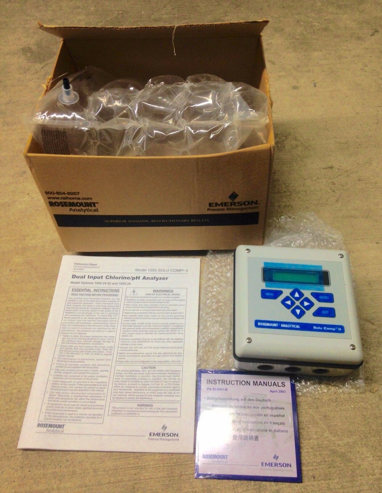 1055-01-11-24-32 PH ANALYZER DIGITAL SOLU COMPII 1055 115/230V 50/60HZ 8W