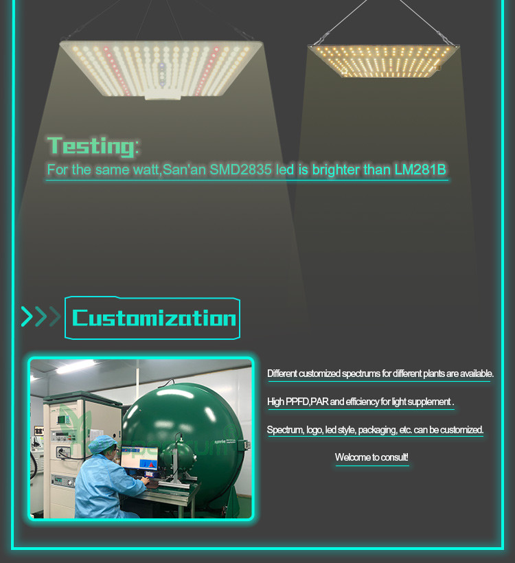 100W Switch Control LED Quantum Board Aluminium Alloy LED Growth Light