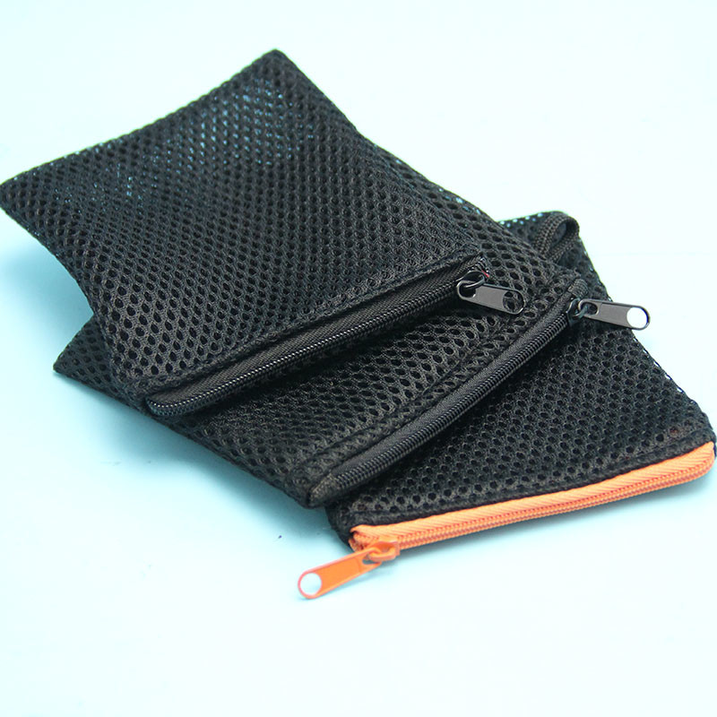 Custom logo portable Sandwich mesh sport equipment produce bags with sewing label