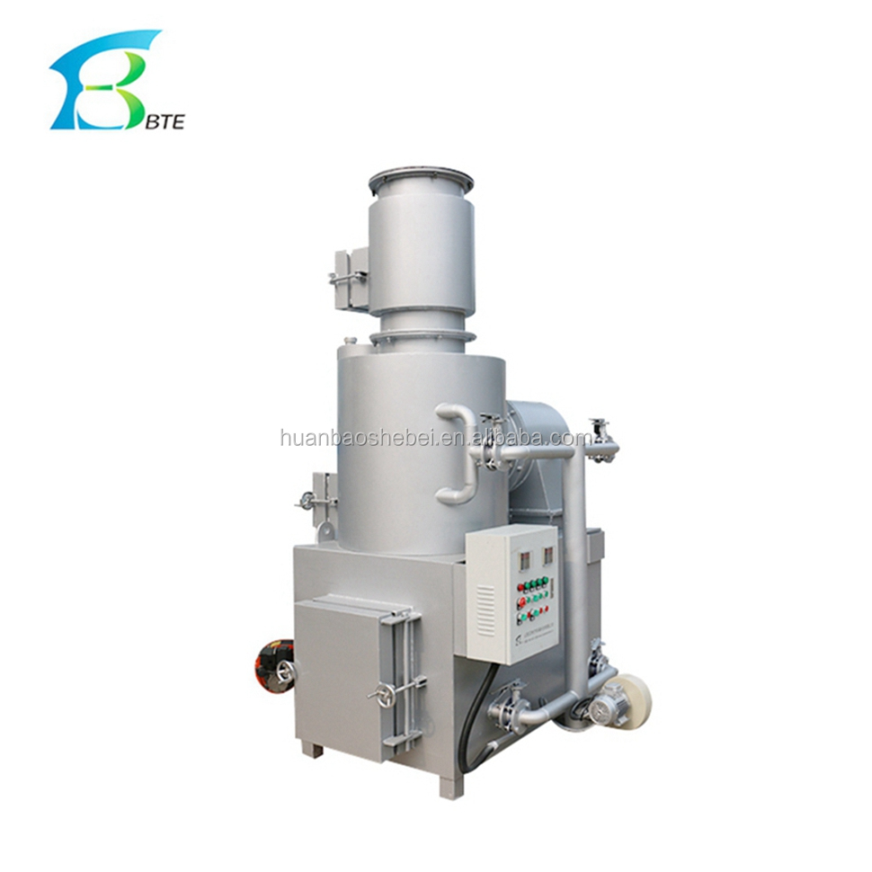 High Temperature Resistant Paint Poultry Waste Incinerator Two Chambers Fully Burning