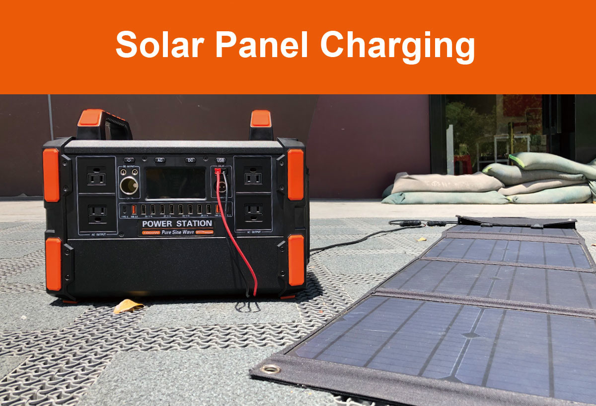 Portable 1200W Solar Power Station Must Essential Outdoor Battery Power Generator with 230V for Home Use US Plug Type