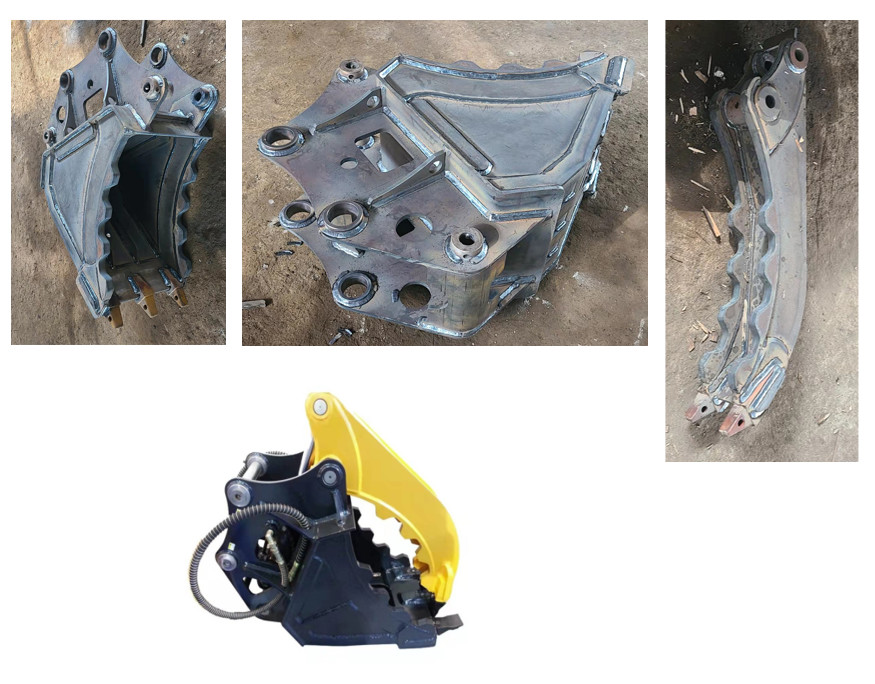 17-23 Ton Excavator Claw Opening 2220mm Thumb For Backhoe Bucket