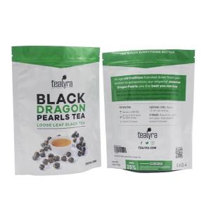 Biodegradable Matte White Stand Up Pouch Compostable Square Bottom Bag