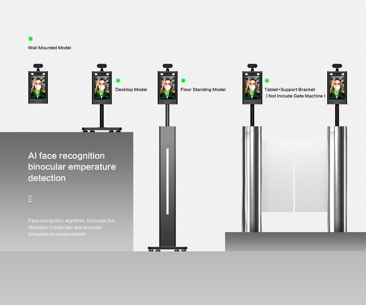 Face Recognition Access Control 18W Infrared Thermal Scanner
