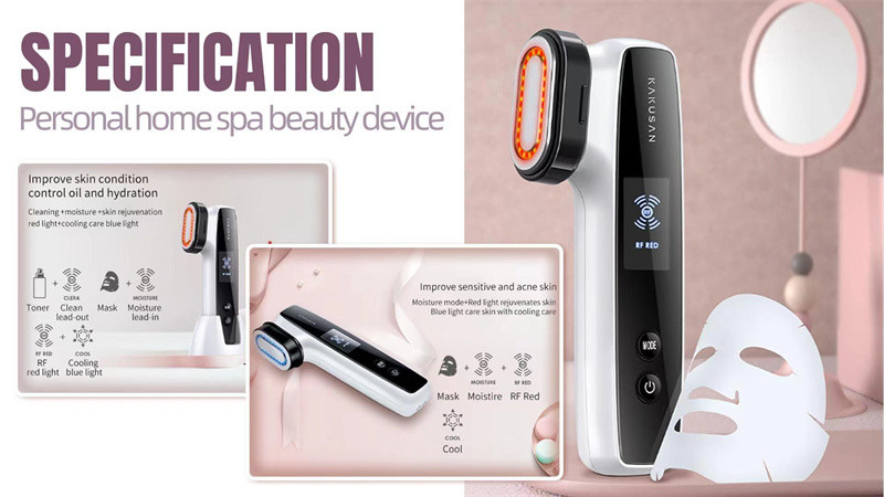 Facial Massage Ems Rf Machine / Device Anti Puffiness Anti-Aging Skin Care