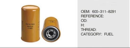 Truck Diesel engine parts oil filter for komtsu 600-311-9121