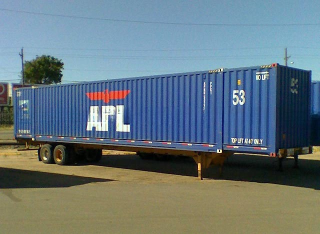 50ft Length 53 foot Steel Shipping Container for Dry Container in North America Inside Modification Trailer and Rail Way
