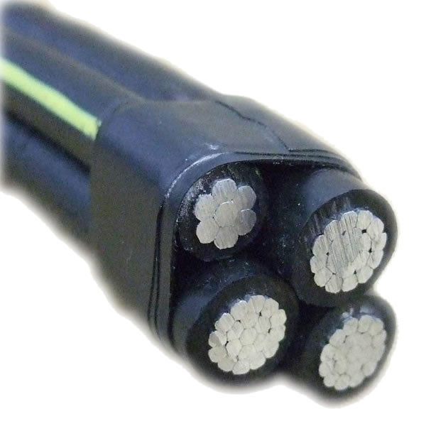 Black Triplex 6201 Alloy ASTM Aerial Bundled Cable