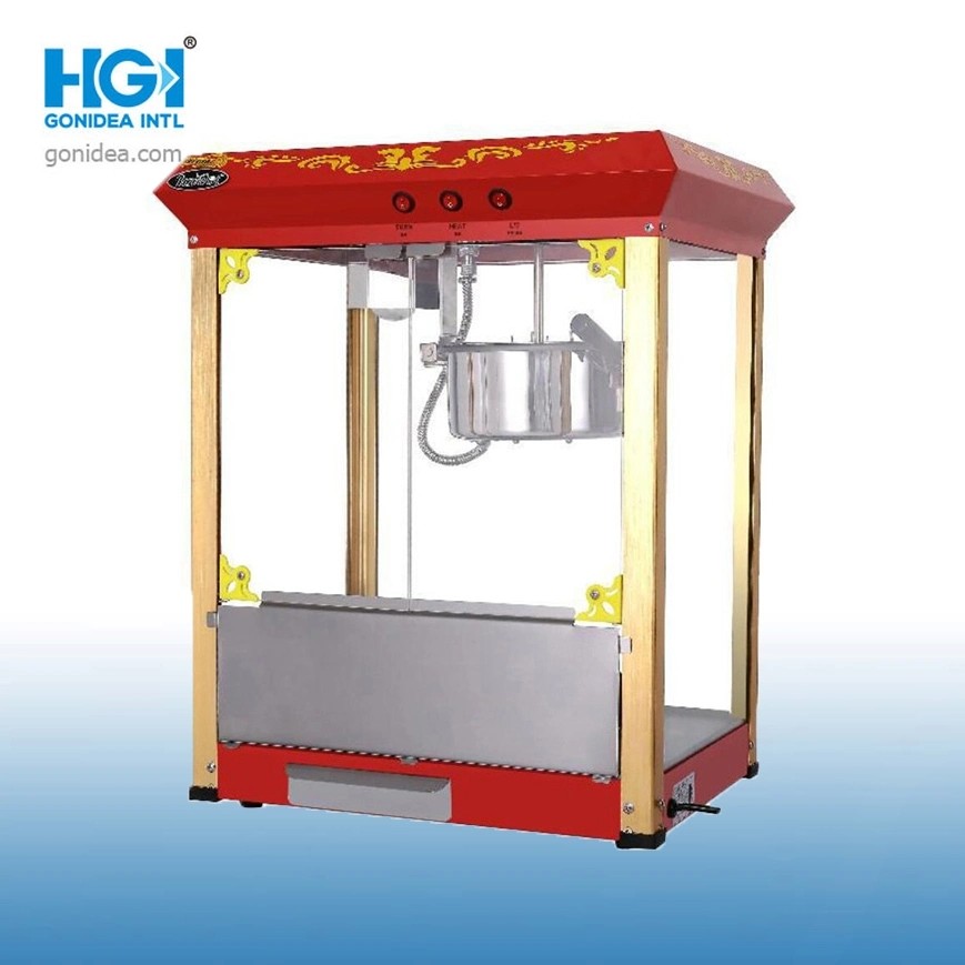Snack Food Quick Heating Stainless Steel Popcorn Maker Machine For Business