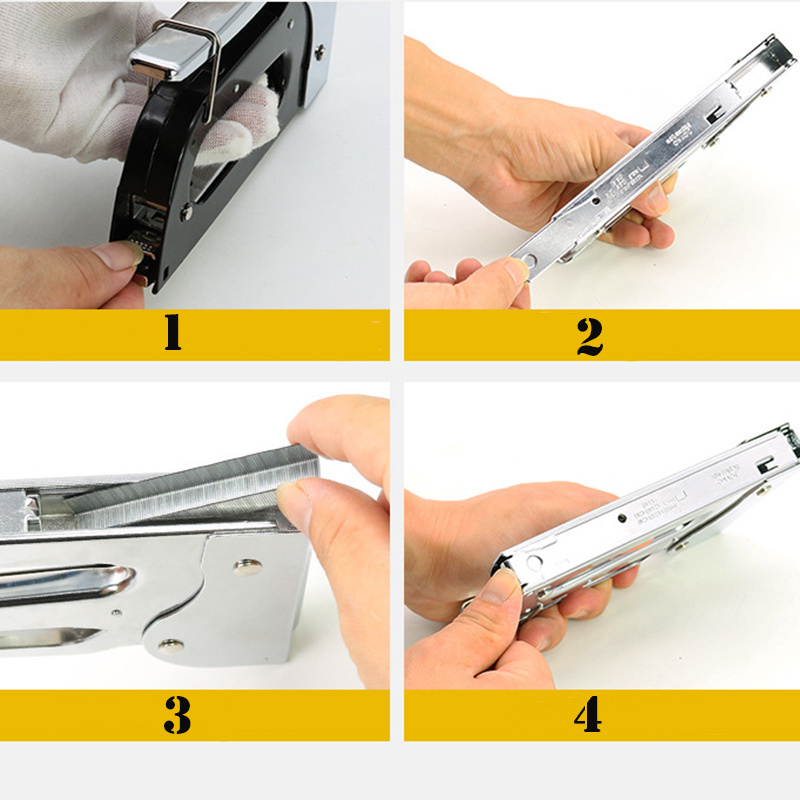 Heavy Duty Metal Hand Tacker Manual Staple Gun Nail Gun