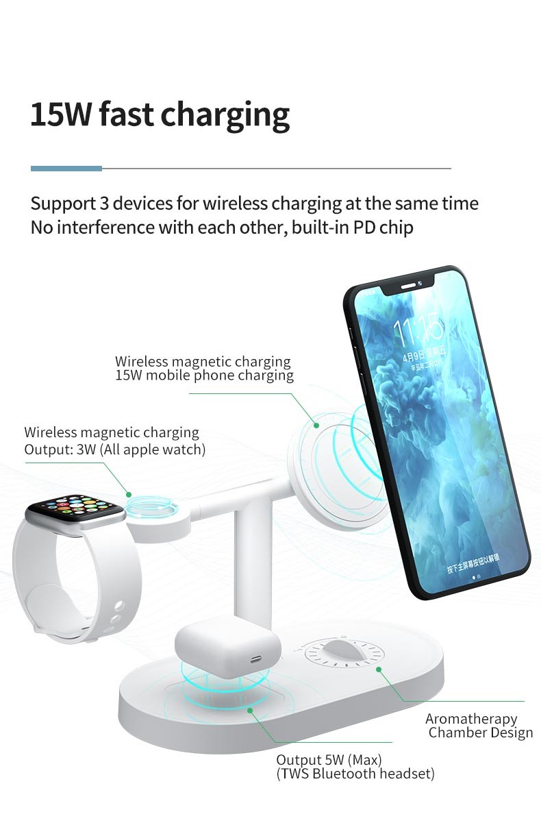 QC3.0 Multi Function Wireless Charger
