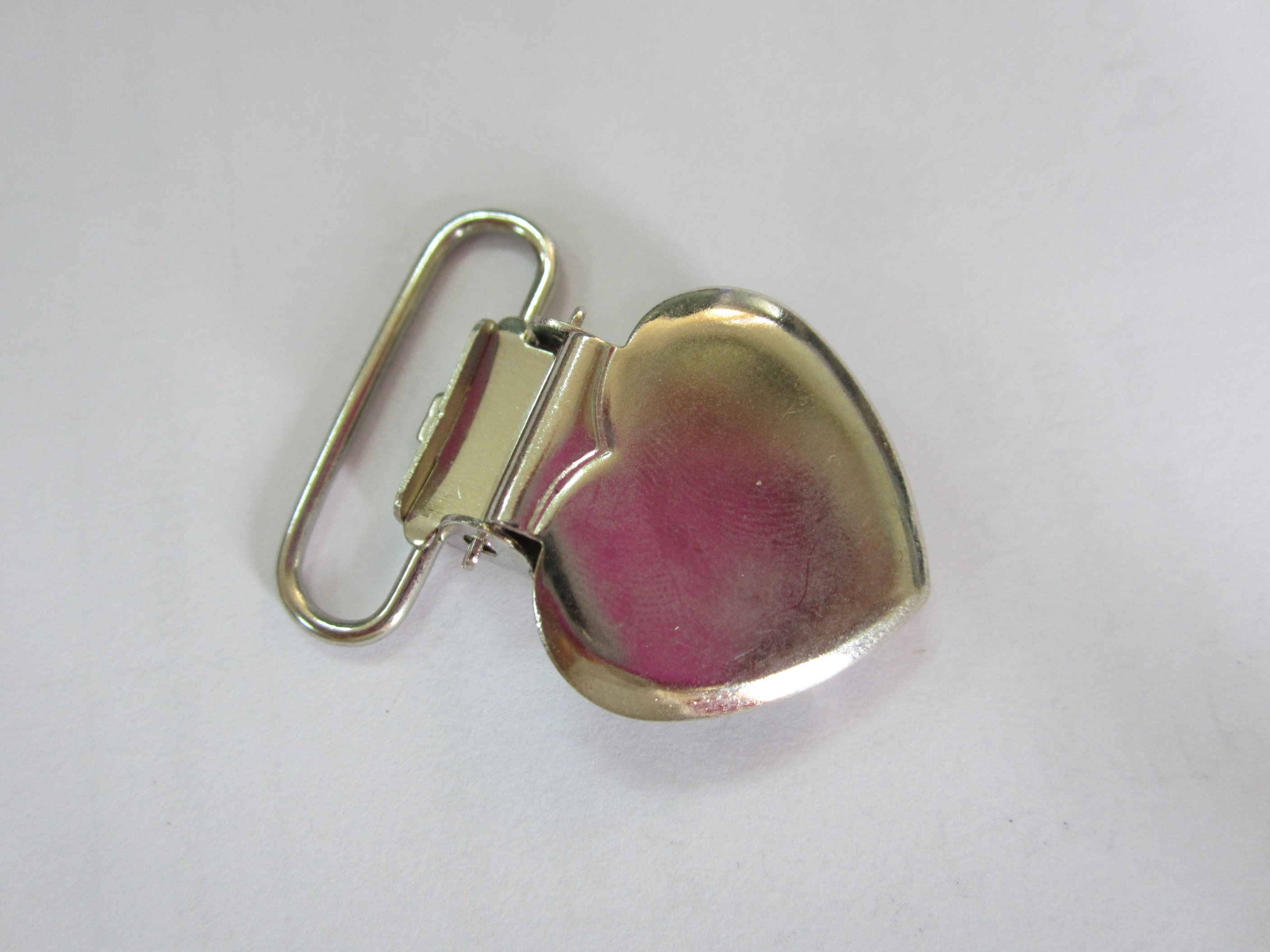 Manufacture heart shape 1 inch suspender clip/suspender clip for trousers