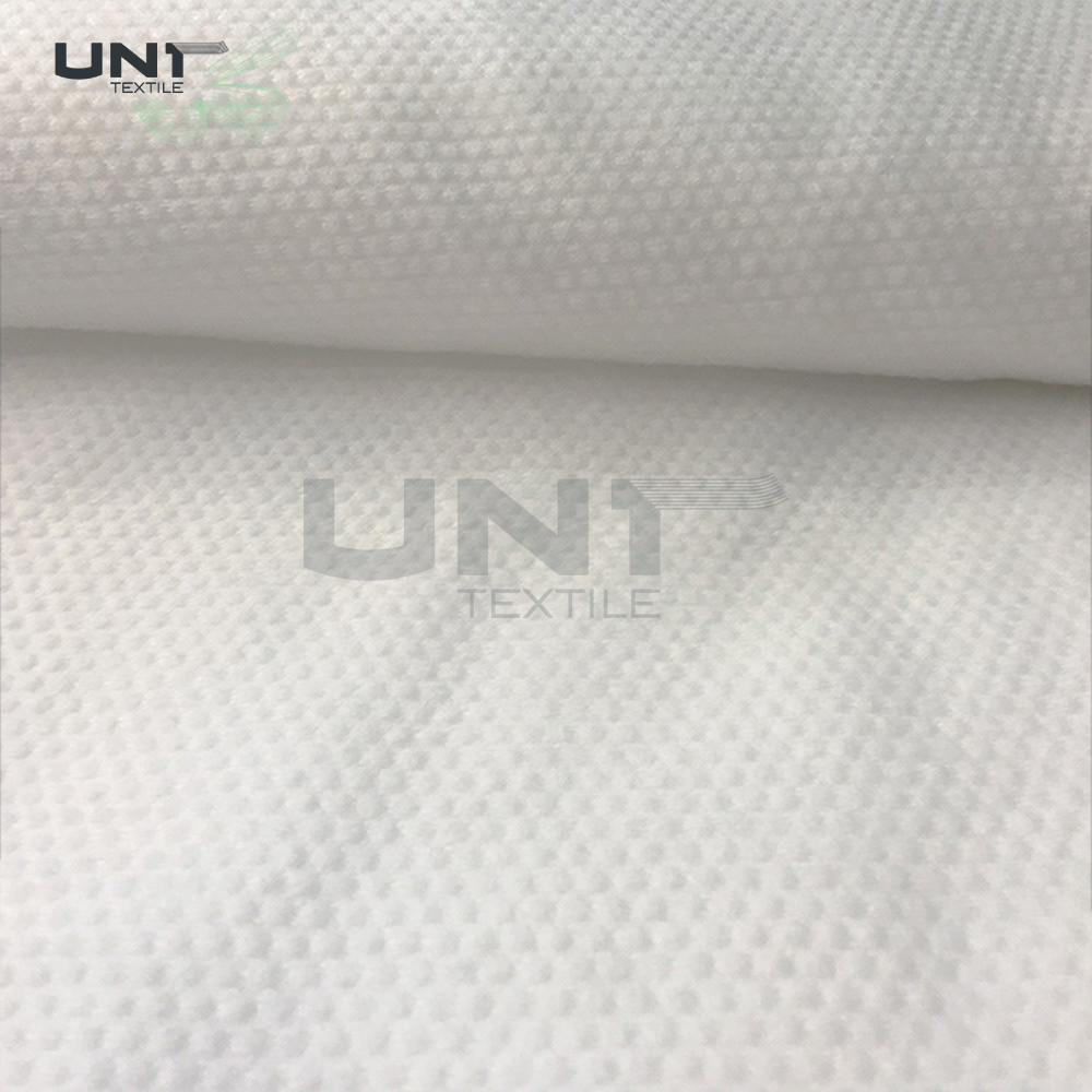 Pearl Dot Pattern Spunlace Nonwoven Fabric Cross Lapping 10cm Width