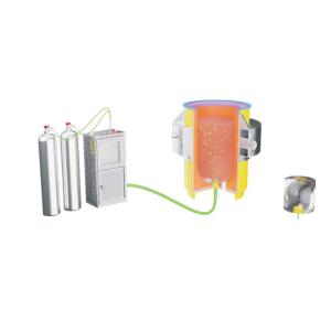 Automatic Bottom Gas Diffuser System for In Foundry Refining