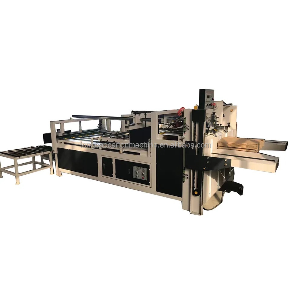 600mm Electric Driven Semi Automatic Cardboard Folder Gluer for Corrugated Box Machine
