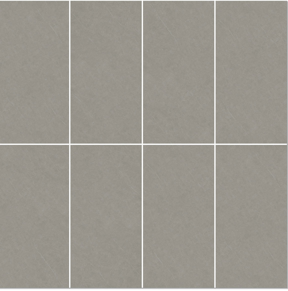 Exterior Floor Gray Modern Tiles 600x1200mm Baby Face Glazed Porcelain Tile For Shopping Mall And Renovation