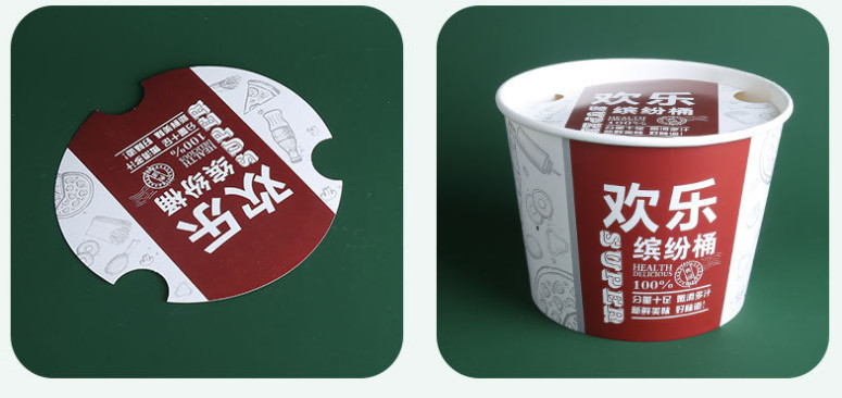 Wholesale Disposable Paper Popcorn Buckets Fried Chicken Buckets Paper Food Buckets