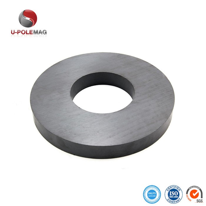Permanent Ferrite Ring Magnet with Precise Tolerance of /-0.05mm Outer Diameter 120mm