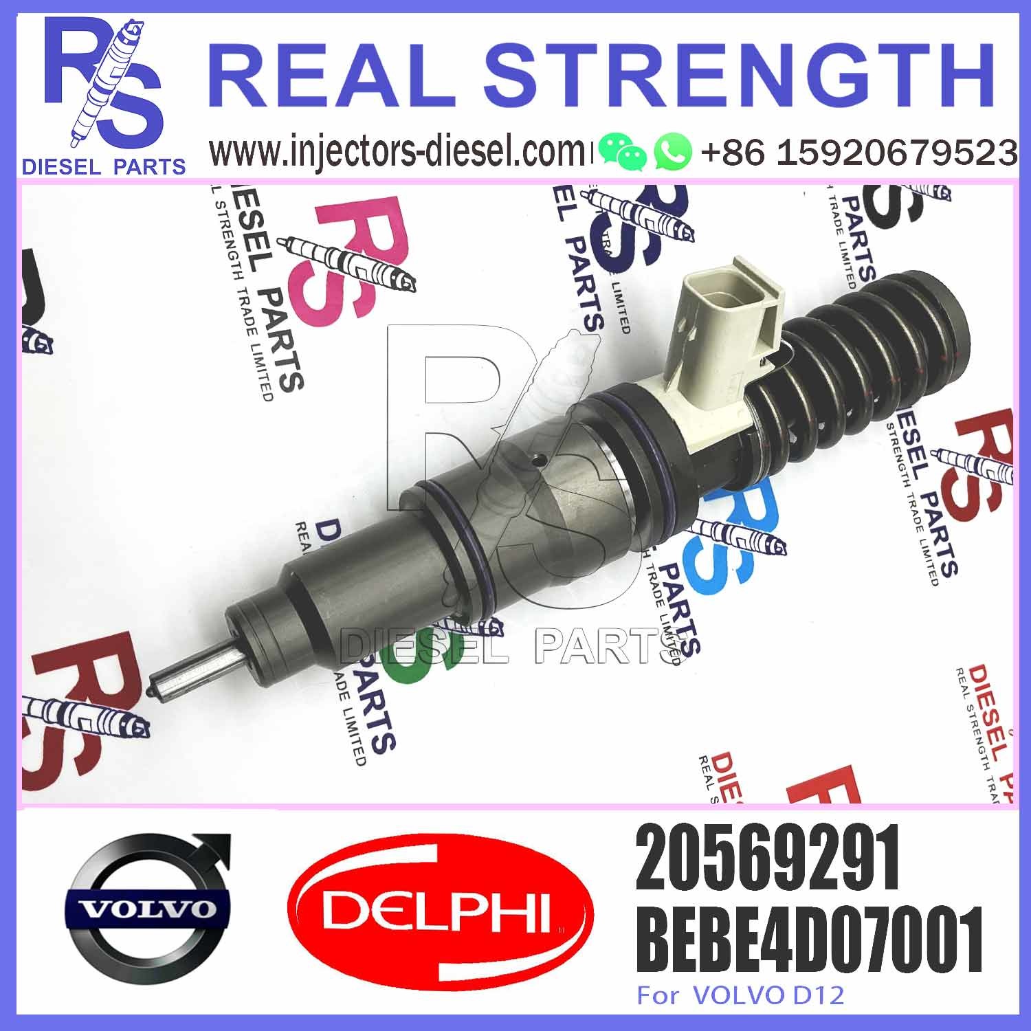 20547350 20547351 20555521 20564425 20564930 20569291 ELIC Engine Common Rail Fuel Injector 207012362 20714369 20747798