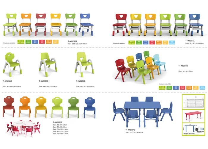 Eco Friendly Kids Play School Furniture CE SGS Certification Practical Attractive Color