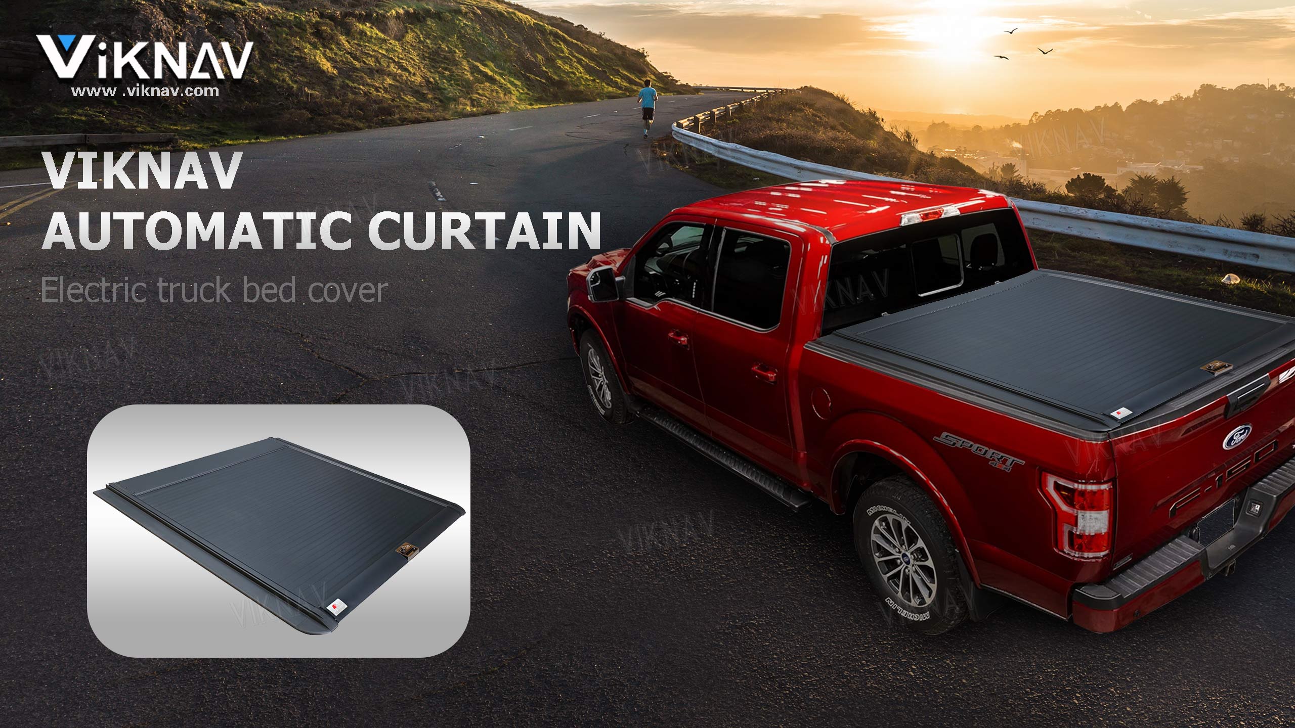 Waterproof Vinyl Pickup Bed Replacement Tonneau Cover Ford F-150 5.5ft 6.5ft