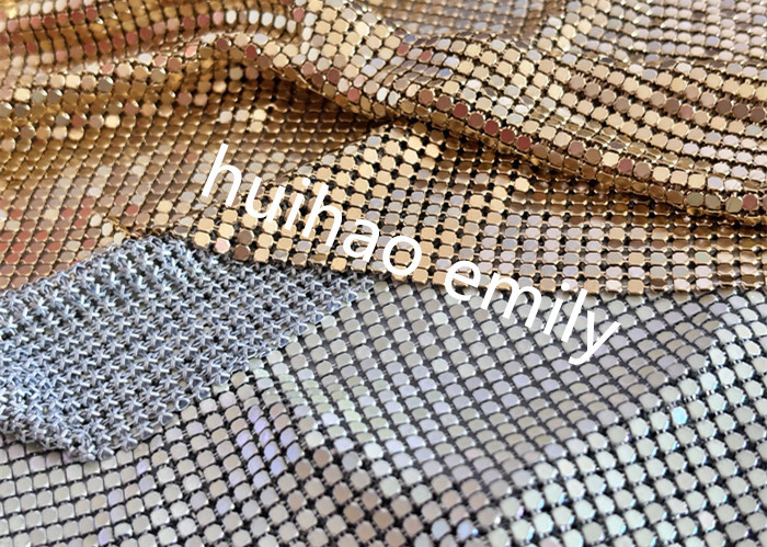 8x8mm Shiny Aluminum Sequin Metal Mesh Curtain For Decoration