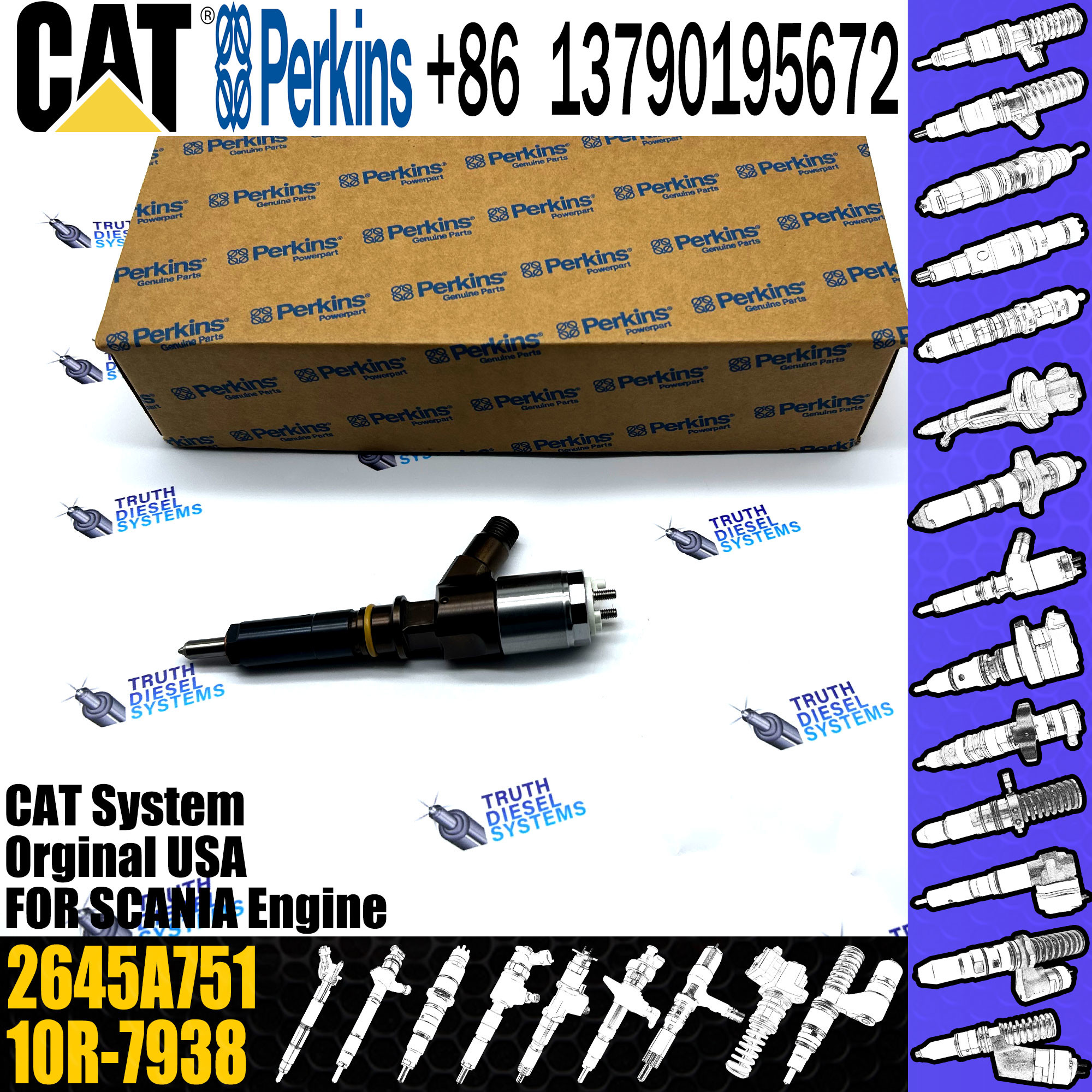 Diesel Fuel Injector 320-0655 10R-7674 292-3755 306-9355 2645A720 2645A736 2645A751