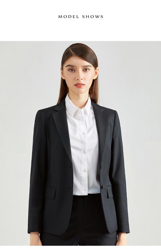 Professional Slim Fit Ladies Blazers Office Wearing Suit with Windproof Fabric Design