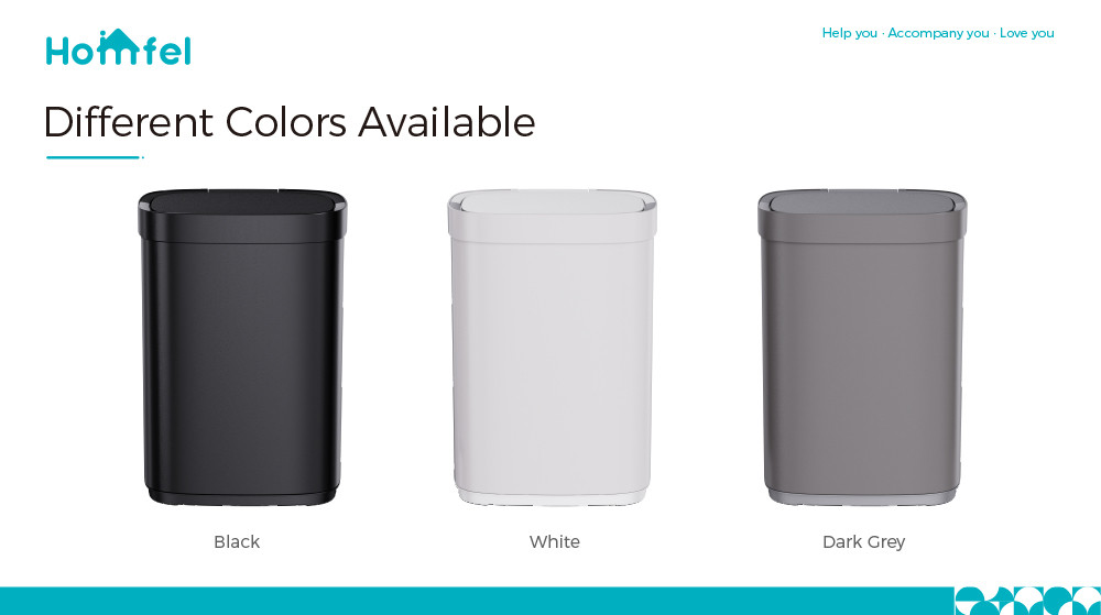Home Stainless Steel Garbage Bin with Automatic Sensor and Batteries Required Customized Smart Trash Bin
