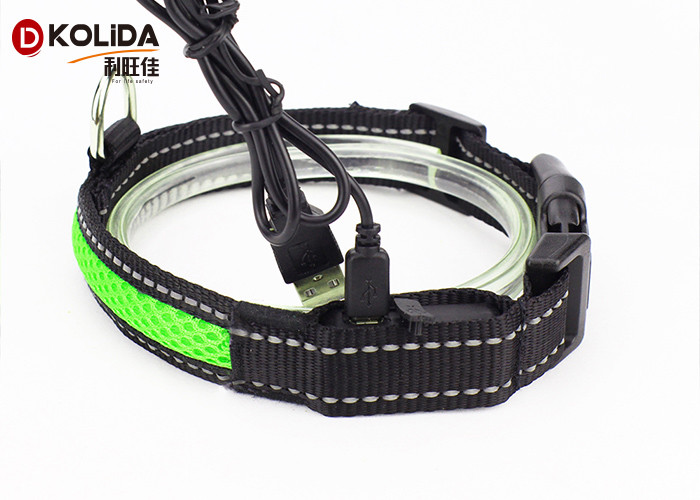 Pet Buckle LED Waterproof Illuminated Dog Collar Nylon For Doggie Safety