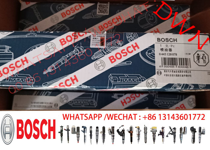 BOSCH GENUINE BRAND NEW injector 0445120078 0445120078 for Deutz 1112010630 Xichai/faw 6dl1,6dl2 FAW / GOLDEN DRAGON