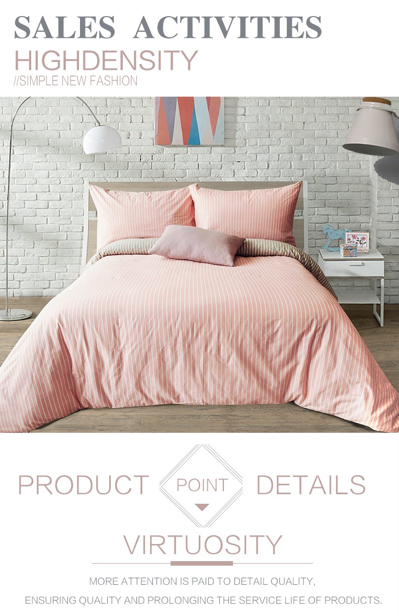 130 * 70 Fabric Density Bedding Set with Geometric Pattern and Customized Design