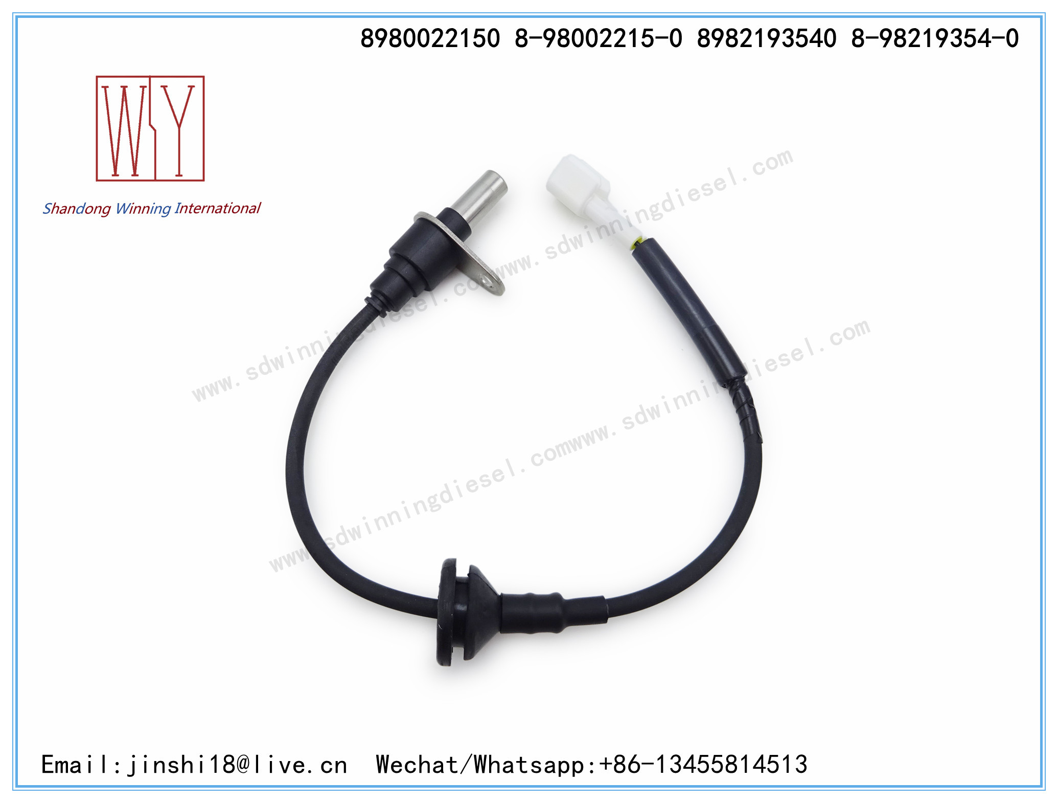 HIGH QUALITY AND NEW ABS WHEEL SPEED SENSOR 8980022150 8-98002215-0 8 98002215 0 8 98219354 0 8982193540 8-98219354-0