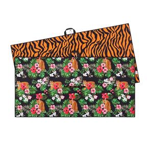 China Custom Printed Sublimation Waffle Microfiber Golf Towels With Logo on sale