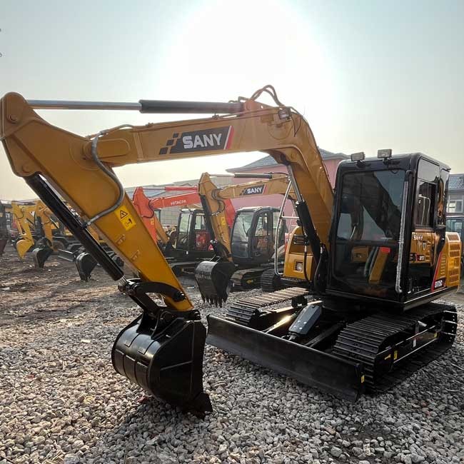SANY SY75Cpro Crawler Excavator 0.12m3 Bucket Capacity Compact Excavator