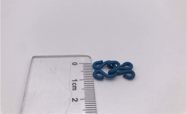 Colorful Garments Accessories Brass Hook Eyes With Nylon Fabric Covered For Underwear Bra