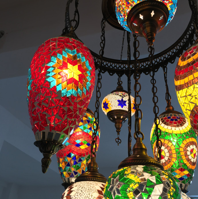 Mediterranean retro Cafe lighting living room restaurant hotel Bohemian Chandelier（WH-DC-34)