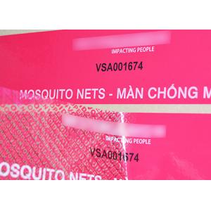 Tamper evident OPEN VOID residue if removed security label for container