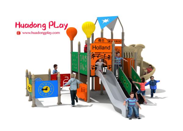 Commercial Garden Play Equipment , Preschool Outdoor Play Equipment With Musical