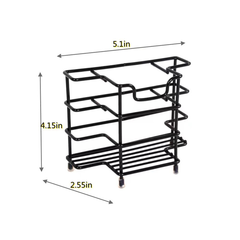 Wall Mount 304 Stainless Steel Toothbrush Holder Bathroom Accessories Organizer Black for Bathroom