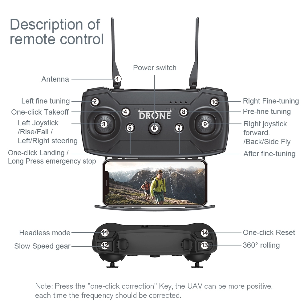 WiFi FPV Camera High Hold Mode Foldable Flight Time 18 Minutes 1080P Quadcopter F69 shenzhen drone